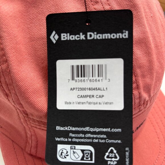 Black Diamond Camper Cap Five Panel Hat [Pink] - Picture 4 of 4